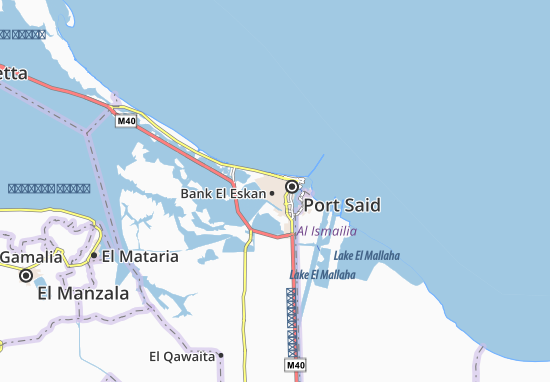 Karte Stadtplan Bank El Eskan