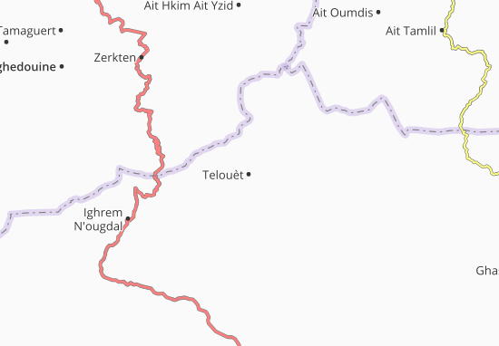 Karte Stadtplan Telouèt