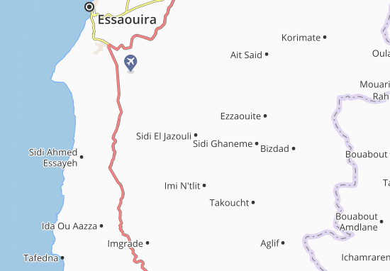 Kaart Plattegrond Sidi El Jazouli