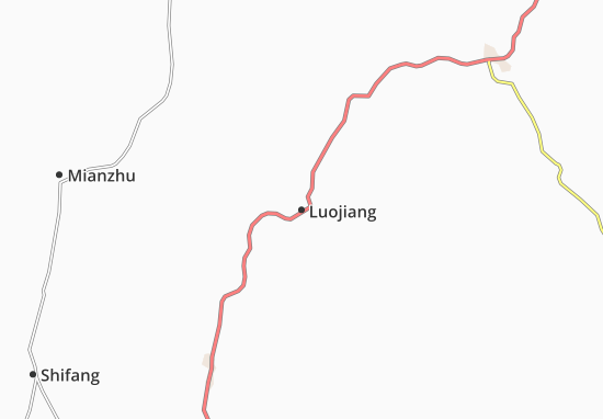 Karte Stadtplan Luojiang