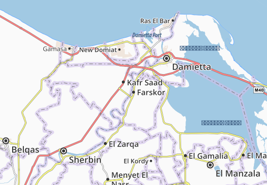 Karte Stadtplan Farskor