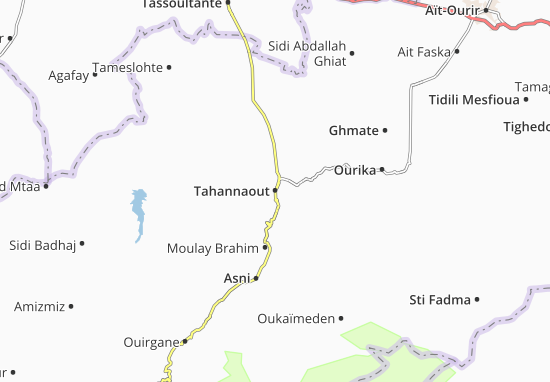 Karte Stadtplan Tahannaout
