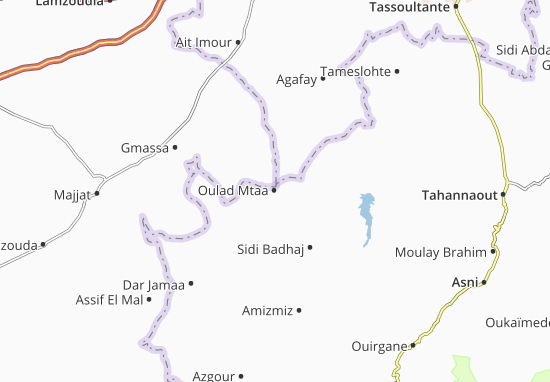 Oulad Mtaa Map