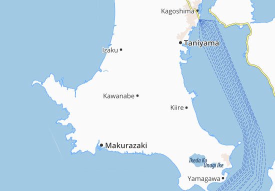 Kaart Plattegrond Kawanabe