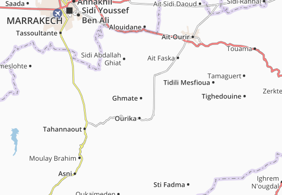Mapa Ghmate