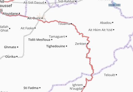 Karte Stadtplan Tighedouine