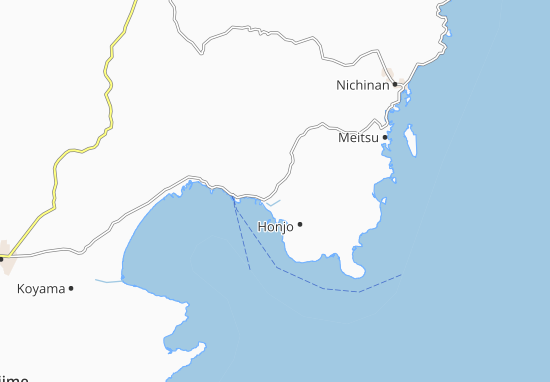 Karte Stadtplan Kushima