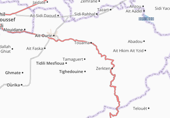 Karte Stadtplan Tamaguert