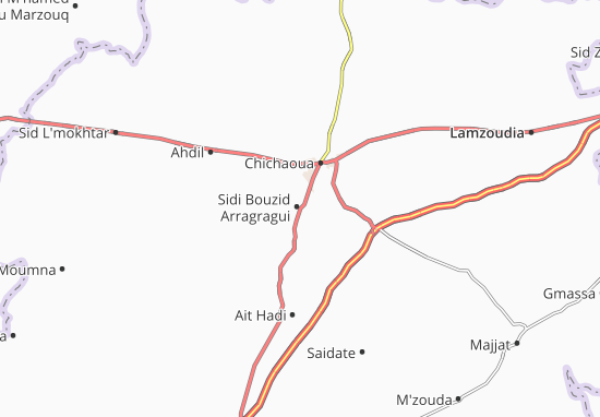Kaart Plattegrond Sidi Bouzid Arragragui