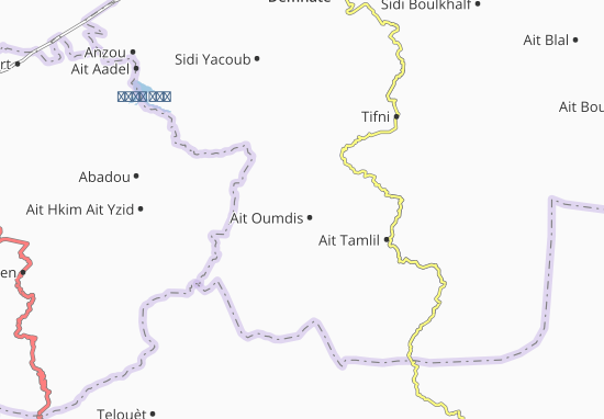 Karte Stadtplan Ait Oumdis