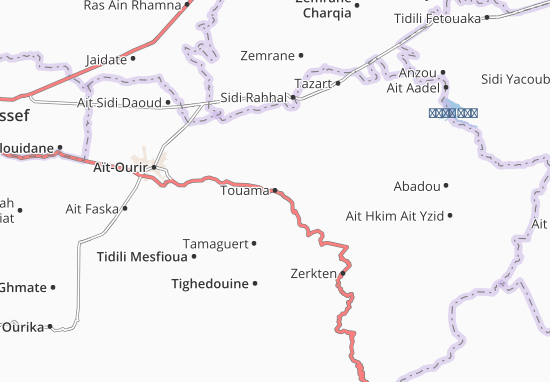 Kaart Plattegrond Touama