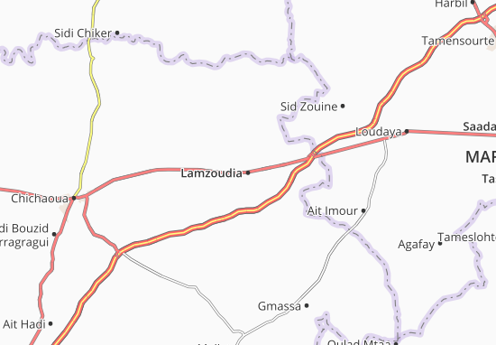 Mapa Lamzoudia