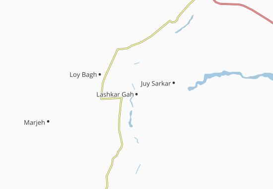 Karte Stadtplan Lashkar Gah