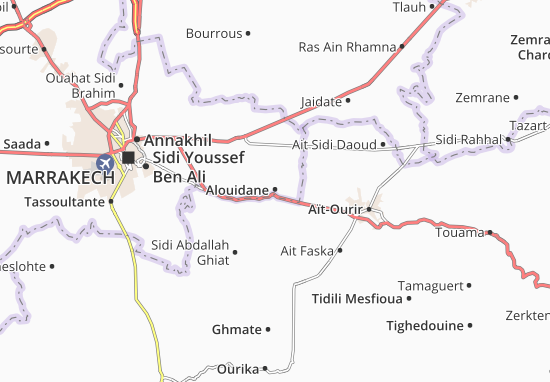 Karte Stadtplan Alouidane