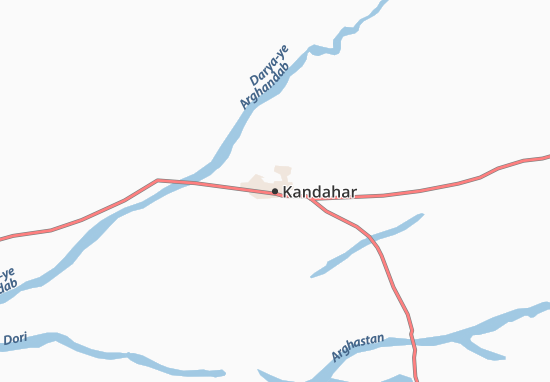 Karte Stadtplan Kandahar