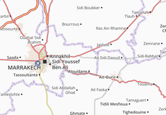 Karte Stadtplan Oulad Hassoune