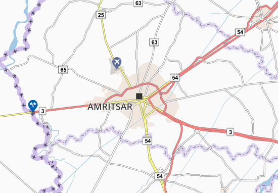 Karte Stadtplan Amritsar