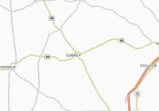 Karte Stadtplan Collins