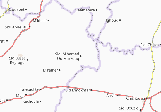 Karte Stadtplan Sidi M&#x27;hamed Ou Marzouq