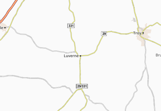 Karte Stadtplan Luverne