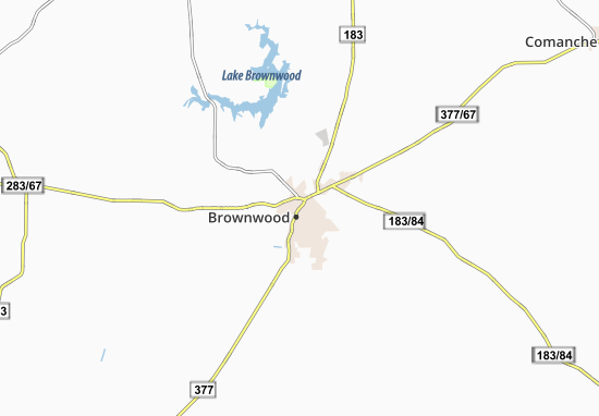 Karte Stadtplan Brownwood