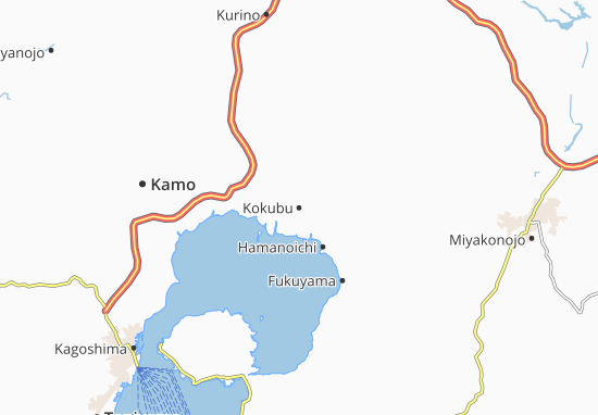 Karte Stadtplan Kokubu