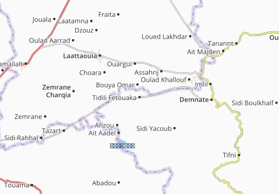 Tidili Fetouaka Map