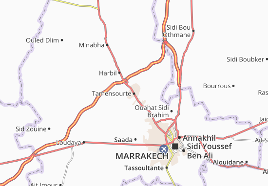 Kaart Plattegrond Tamensourte