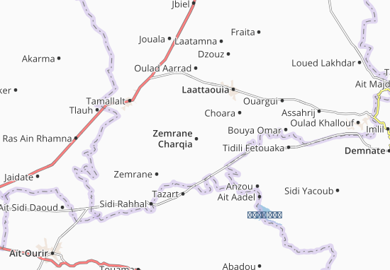 Karte Stadtplan Zemrane Charqia