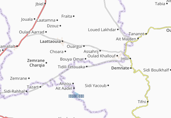 Karte Stadtplan Bouya Omar
