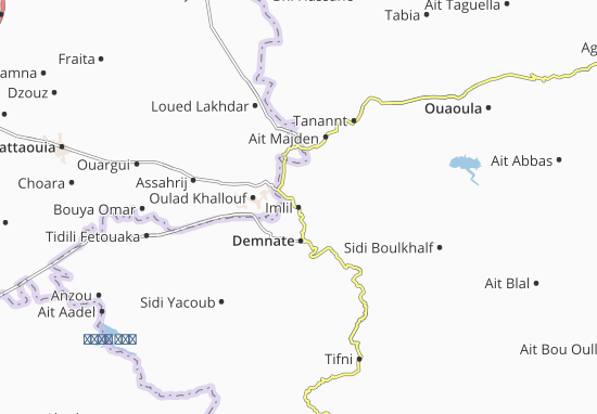Karte Stadtplan Imlil