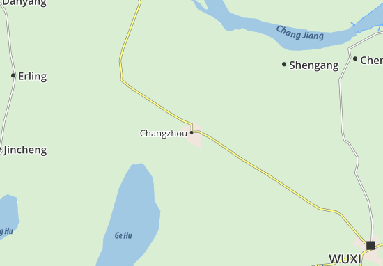 Karte Stadtplan Changzhou