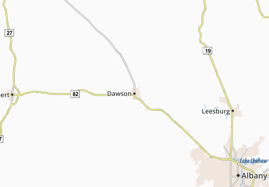 Karte Stadtplan Dawson