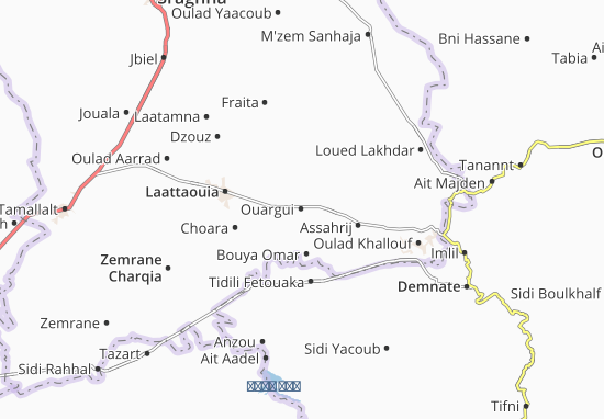 Kaart Plattegrond Ouargui
