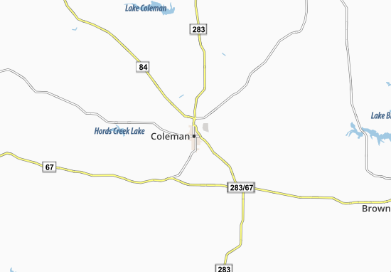 Karte Stadtplan Coleman