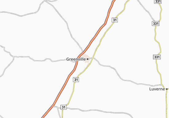Kaart Plattegrond Greenville