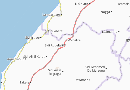 Karte Stadtplan Sidi Abdeljalil