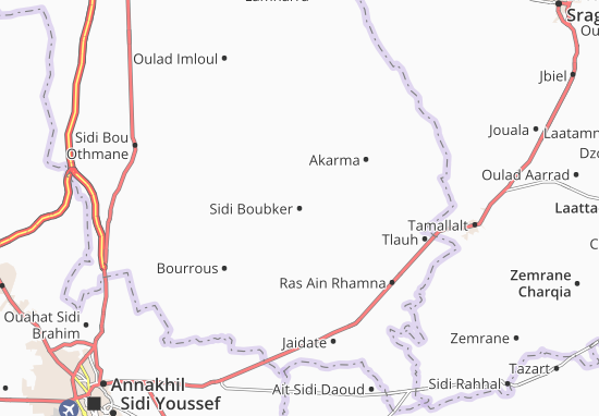 Karte Stadtplan Sidi Boubker