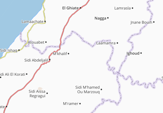 Kaart Plattegrond Sidi Laaroussi