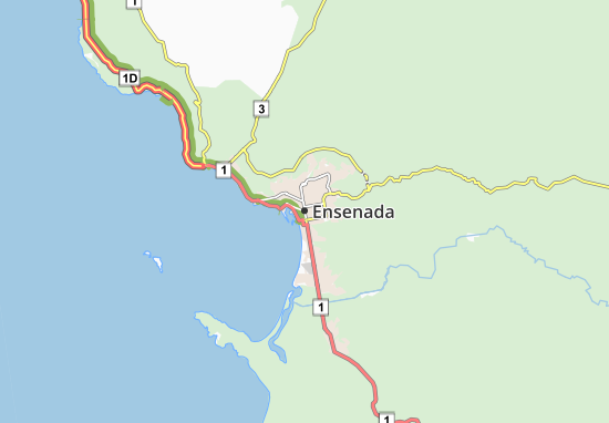 Mapa Ensenada