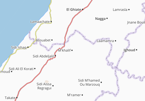 Karte Stadtplan M&#x27;khalif