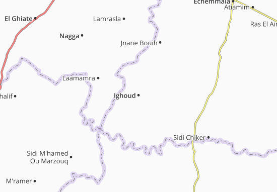 Karte Stadtplan Ighoud