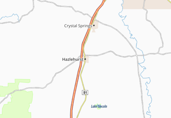 Mapa Hazlehurst