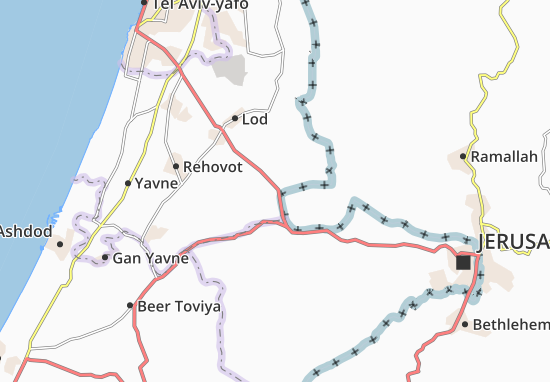 Kefar Bin Nun Map