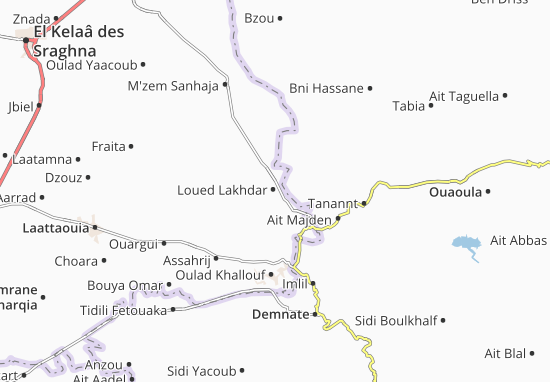 Mapa Loued Lakhdar