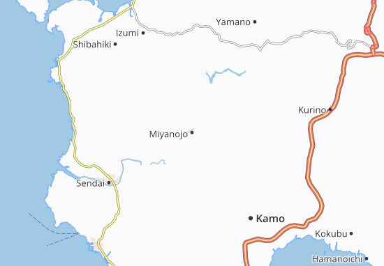 Kaart Plattegrond Miyanojo