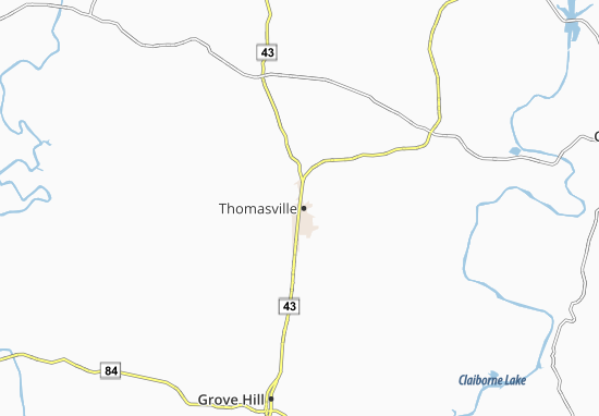 Karte Stadtplan Thomasville