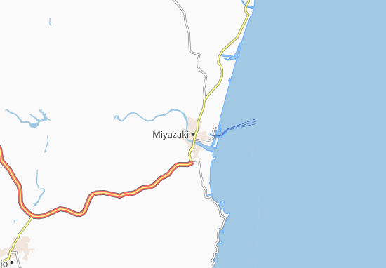 Kaart Plattegrond Miyazaki