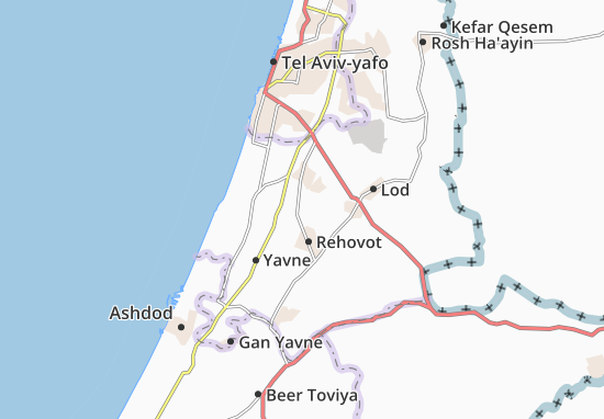 Nes Ziyyona Map