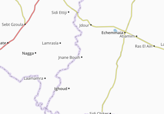 Karte Stadtplan Jnane Bouih